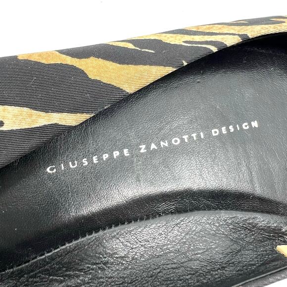 Giuseppe Zanotti Animal Print Round Toe Ballet Flats Women's 7 US - Picture 10 of 10
